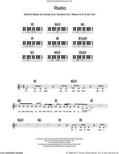 Cover icon of Radio sheet music for piano solo (chords, lyrics, melody) by The Corrs, Andrea Corr, Caroline Corr, Jim Corr and Sharon Corr, intermediate piano (chords, lyrics, melody)