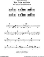 Cover icon of Reet Petite And Gone sheet music for piano solo (chords, lyrics, melody) by Louis Jordan and Spencer Lee, intermediate piano (chords, lyrics, melody)