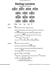 Cover icon of Darling Lorraine sheet music for piano solo (chords, lyrics, melody) by Paul Simon, intermediate piano (chords, lyrics, melody)