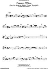Cover icon of Passage Of Time (from Chocolat) sheet music for voice and other instruments (fake book) by Rachel Portman, intermediate skill level