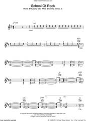 Cover icon of School Of Rock (from School of Rock: The Musical) sheet music for voice and other instruments (fake book) by School of Rock, Jack Black, Mike White, Mike White and Samuel Buonaugurio, Sammy James Jr. and Samuel Buonaugurio, intermediate skill level