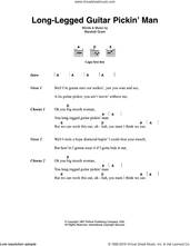 Cover icon of Long Legged Guitar Pickin' Man sheet music for guitar (chords) by Johnny Cash and Marshall Grant, intermediate skill level