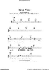 Cover icon of Do No Wrong sheet music for voice and other instruments (fake book) by Thirteen Senses, Adam Wilson, Brendon James, Tom Welham and Will South, intermediate skill level
