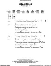 Cover icon of Blue Skies sheet music for guitar (chords) by Noah And The Whale and Charlie Fink, intermediate skill level