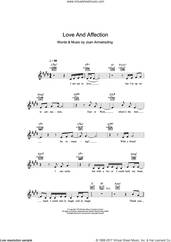 Cover icon of Love And Affection sheet music for voice and other instruments (fake book) by Joan Armatrading, intermediate skill level