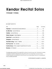 Cover icon of Kendor Recital Solos - Baritone B.C. - Solo Book sheet music for baritone B.C. solo, intermediate skill level