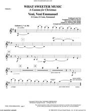 Cover icon of What Sweeter Music (A Cantata For Christmas) sheet music for orchestra/band (violin 1) by John Leavitt and Robert Herrick, intermediate skill level