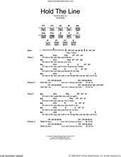 Cover icon of Hold The Line sheet music for guitar (chords) by Toto and David Paich, intermediate skill level