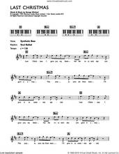 Cover icon of Last Christmas sheet music for piano solo (chords, lyrics, melody) by Wham!, Wham and George Michael, intermediate piano (chords, lyrics, melody)