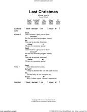 Cover icon of Last Christmas sheet music for guitar (chords) by Wham!, Wham and George Michael, intermediate skill level