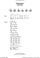 Cover icon of Debaser sheet music for guitar (chords) by The Pixies and Charles Thompson, intermediate skill level