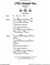 Cover icon of ('Til) I Kissed You sheet music for guitar (chords) by The Everly Brothers and Don Everly, intermediate skill level