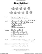 Cover icon of Stray Cat Strut sheet music for guitar (chords) by The Stray Cats and Brian Setzer, intermediate skill level