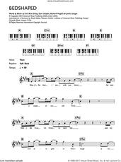 Cover icon of Bedshaped sheet music for piano solo (chords, lyrics, melody) by Tim Rice-Oxley, James Sanger, Richard Hughes and Tom Chaplin, intermediate piano (chords, lyrics, melody)