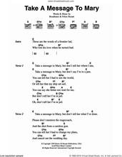 Cover icon of Take A Message To Mary sheet music for guitar (chords) by The Everly Brothers, Boudleaux Bryant and Felice Bryant, intermediate skill level