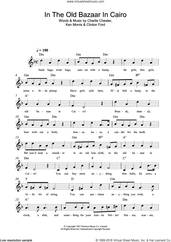 Cover icon of In The Old Bazaar In Cairo sheet music for voice and other instruments (fake book) by Charlie Chester, Miscellaneous, Clinton Ford and Ken Morris, intermediate skill level