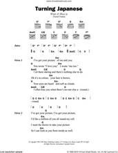 Cover icon of Turning Japanese sheet music for guitar (chords) by The Vapors and David Fenton, intermediate skill level