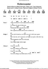 Cover icon of Rollercoaster sheet music for guitar (chords) by BWitched, Edele Lynch, Keavy Lynch, Lindsay Armaou, Martin Brannigan, Raymond Hedges and Tracy Ackerman, intermediate skill level