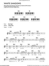 Cover icon of White Shadows sheet music for piano solo (chords, lyrics, melody) by Coldplay, Chris Martin, Guy Berryman, Jonny Buckland and Will Champion, intermediate piano (chords, lyrics, melody)