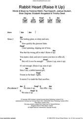 Cover icon of Rabbit Heart (Raise It Up) sheet music for guitar (chords) by Florence And The Machine, Brian Degraw, Elizabeth Bougatsos, Florence Welch, Joshua Deutsch, Paul Epworth and Timothy Dewit, intermediate skill level