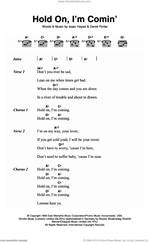 Cover icon of Hold On, I'm Comin' sheet music for guitar (chords) by Sam & Dave, David Porter and Isaac Hayes, intermediate skill level