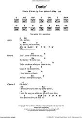 Darlin' sheet music download