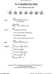 Cover icon of In-A-Gadda-Da-Vida sheet music for guitar (chords) by Iron Butterfly and Doug Ingle, intermediate skill level