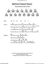 Cover icon of Behind Closed Doors sheet music for guitar (chords) by Charlie Rich, intermediate skill level