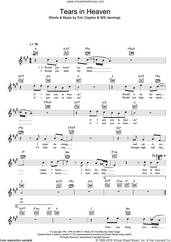 Cover icon of Tears In Heaven sheet music for voice and other instruments (fake book) by Eric Clapton and Will Jennings, intermediate skill level