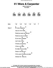 Cover icon of If I Were A Carpenter sheet music for guitar (chords) by Johnny Cash and Tim Hardin, intermediate skill level