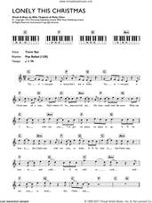 Cover icon of Lonely This Christmas sheet music for piano solo (chords, lyrics, melody) by Mud, Mike Chapman and Nicky Chinn, intermediate piano (chords, lyrics, melody)