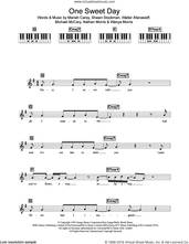 Cover icon of One Sweet Day sheet music for piano solo (chords, lyrics, melody) by Mariah Carey, Michael McCary, Nathan Morris, Shawn Stockman, Walter Afanasieff and Wanya Morris, intermediate piano (chords, lyrics, melody)