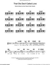 Cover icon of That Ole Devil Called Love sheet music for piano solo (chords, lyrics, melody) by Diana Krall, Allan Roberts and Doris Fisher, intermediate piano (chords, lyrics, melody)