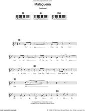 Cover icon of Malaguena sheet music for piano solo (chords, lyrics, melody) by Connie Francis and Miscellaneous, intermediate piano (chords, lyrics, melody)