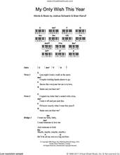My Only Wish This Year sheet music download