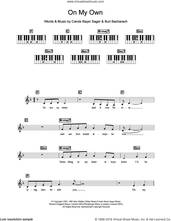 Cover icon of On My Own sheet music for piano solo (chords, lyrics, melody) by Michael MacDonald, Patti LaBelle, Burt Bacharach and Carole Bayer Sager, intermediate piano (chords, lyrics, melody)