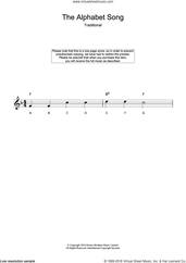 Cover icon of Alphabet Song sheet music for voice and other instruments (fake book), intermediate skill level