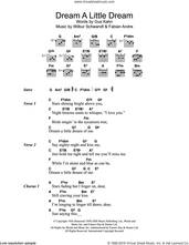 Cover icon of Dream A Little Dream Of Me sheet music for guitar (chords) by The Mamas & The Papas, Mama Cass, Fabian Andre, Gus Kahn and Wilbur Schwandt, intermediate skill level