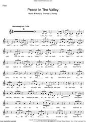 Cover icon of (There'll Be) Peace In The Valley (For Me) sheet music for voice and other instruments (fake book) by Mahalia Jackson, Johnny Cash and Tommy Dorsey, intermediate skill level