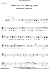 Cover icon of Precious Lord, Take My Hand (Take My Hand, Precious Lord) sheet music for voice solo by Aretha Franklin and Tommy Dorsey, intermediate skill level