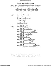 Cover icon of Love Rollercoaster sheet music for guitar (chords) by The Ohio Players, Clarence Satchell, James Williams, Leroy Bonner, Marshall Jones, Marvin Pierce, Ralph Middlebrooks and Willie Beck, intermediate skill level
