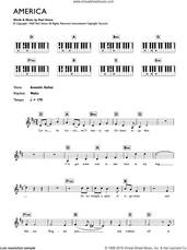 Cover icon of America sheet music for piano solo (chords, lyrics, melody) by Simon & Garfunkel and Paul Simon, intermediate piano (chords, lyrics, melody)