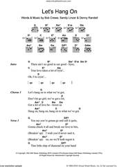 Cover icon of Let's Hang On sheet music for guitar (chords) by The Four Seasons, Bob Crewe, Denny Randell and Sandy Linzer, intermediate skill level