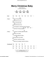 Cover icon of Merry Christmas, Baby sheet music for guitar (chords) by Elvis Presley, Johnny Moore and Lou Baxter, intermediate skill level
