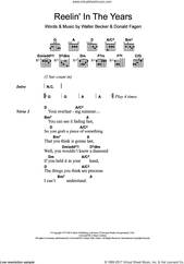 Cover icon of Reelin' In The Years sheet music for guitar (chords) by Steely Dan, Donald Fagen and Walter Becker, intermediate skill level