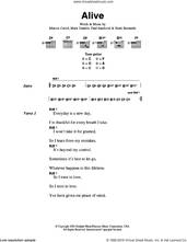 Cover icon of Alive sheet music for guitar (chords) by P.O.D., Marcos Curiel, Mark Daniels, Noah Bernardo and Paul Sandoval, intermediate skill level