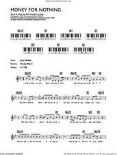 Cover icon of Money For Nothing sheet music for piano solo (chords, lyrics, melody) by Dire Straits and Mark Knopfler, intermediate piano (chords, lyrics, melody)
