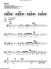 Cover icon of Sing sheet music for piano solo (chords, lyrics, melody) by Merle Travis and Fran Healy, intermediate piano (chords, lyrics, melody)