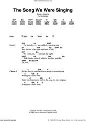 Cover icon of The Song We Were Singing sheet music for guitar (chords) by Paul McCartney, intermediate skill level