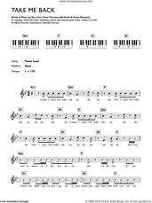 Cover icon of Take Me Back (featuring Taio Cruz) sheet music for piano solo (chords, lyrics, melody) by Tinchy Stryder, Fraser Thorneycroft-Smith, Kwasi Danquah and Taio Cruz, intermediate piano (chords, lyrics, melody)